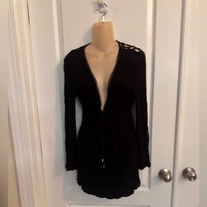 La Class women’s beach coverup black size‎ small